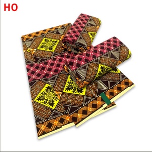 Đầy Màu sắc Ghana Nigeria sáp in bán buôn bông vải 6 yards quần áo Voile sofa hình ảnh vải - Product Image 2