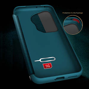Funda con tapa de cuero Pu disponible con ventana frontal de lujo para <span class=keywords><strong>Huawei</strong></span> P50 P60 P70 <span class=keywords><strong>Pro</strong></span> Mate 50 <span class=keywords><strong>60</strong></span> <span class=keywords><strong>Pro</strong></span>, funda trasera de negocios anticaída - Product Image 4