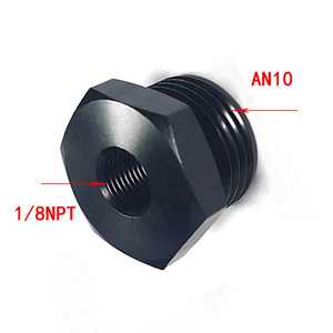 Adaptador de Rosca de Aluminio JXSS011H AN10 a 1/8NPT, Conector Hexagonal para Motor, Conector de Rosca para Manguera AN, Junta de Tubería para Enfriador de Aceite Modificado - Product Image 2