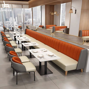 Conjunto de Muebles Comerciales Modernos Grand <span class=keywords><strong>Plaza</strong></span>, Mesa de Centro y Sillas para Restaurante, Cafetería, Tienda, Villa, Casa de Campo ST027 - Product Image 4