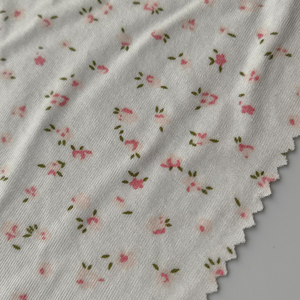 Nouveau Design Softy 185GSM 96% rayonne 4% spandex Fleur <span class=keywords><strong>Imprimé</strong></span> <span class=keywords><strong>Viscose</strong></span> Stretch Unique <span class=keywords><strong>Jersey</strong></span> <span class=keywords><strong>Tissu</strong></span> pour Vêtement, T-shirt, Robe - Product Image 3
