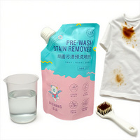 Sachet Doypack en plastique PE personnalisé 250ml 500ml, thermoscellable, anti-fuite, avec bec verseur, pour liquide détachant pré-lavage Cheaner, recyclable, Kody