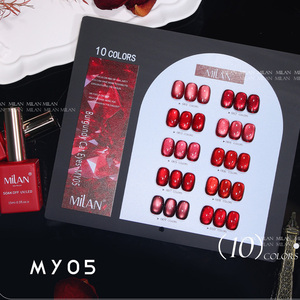 ยาทาเล็บเจลยูวีมินิ 10 สี รุ่นใหม่จากมิลาน ปลอดสารพิษ ทันสมัย ไม่เหลือง ดีไซน์ขวดแคทอาย สำหรับร้านทำเล็บ - Product Image 1
