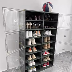 Jeko & Jeko 4 Cube 8 Tier Pasillo Entrada Garaje Zapato Organizador Gabinete Plástico - Product Image 3