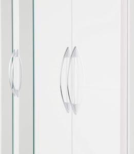Armario Moderno SENYU Blanco con Puertas con Espejo, 2 Cajones, Diseño de Panel Plano con Bisagras, Mueble de Almacenamiento para Dormitorio - Product Image 4