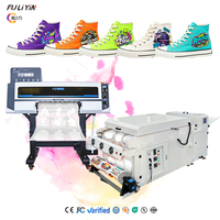 Machine d'impression à jet d'encre 3 têtes 9 couleurs Dtf I3200 24 pouces avec machine à secouer la poudre 60cm Imprimantes à transfert de T-shirt Dtf