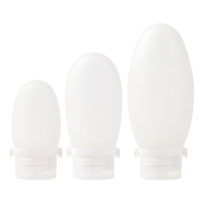 Botella Recargable de Silicona Blanca