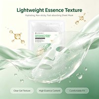 Masque facial en feuille JMFREE en collagène naturel de fermentation microbienne, raffermissant, hydratant et nourrissant, vente en gros OEM/ODM