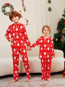 Roupa de Lazer Personalizada com Estampa Total, Respirável, de Manga Longa, para Casais, com Desenhos Animados para Feriados - Product Image 3