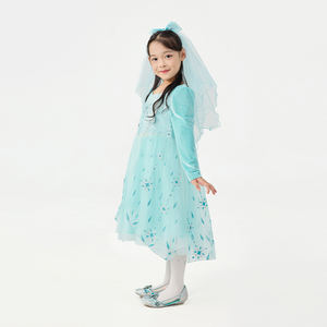 Vêtements de <span class=keywords><strong>Reine</strong></span> <span class=keywords><strong>des</strong></span> Neiges pour Enfants en Gros, Broderie de Flocons de <span class=keywords><strong>Neige</strong></span>, Dimensions Personnalisées, Approuvé par la BSCI pour les Distributeurs de Festivals - Product Image 3