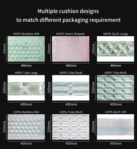 Rouleau d'enveloppe gonflable d'emballage d'expédition de film de bulle d'air de résistance aux chocs de PE imprimé personnalisé - Product Image 3
