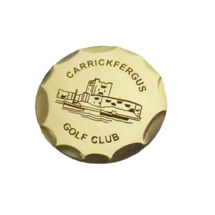 Özel logo 30mm 40mm golf topu işaretleyici