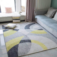 Tapis matelassé de luxe avec impression 3d, design artistique moderne, pour salon d'hôtel