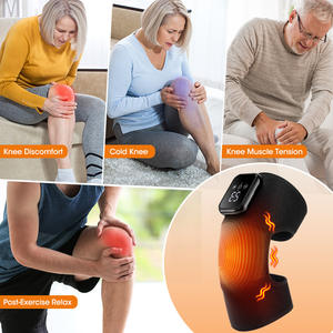 <b>Rechargeable</b> Electric Heated Vibration Knee Massager Pad Brace for Joint Comfort & Leg Ca - Product Image 3