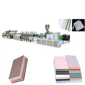 Máquina de fabricación de tableros de espuma de PVC PET para muebles, armario de cocina sólido, línea de producción de extrusora de tableros de espuma de PVC