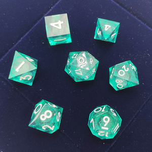 手作りカスタムD6 RPG DnDアクリル卓上ゲーム高品質多面体正方形液体プラスチックサイコロ新しいタイプ特別カスタム - Product Image 3