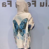 Pull en fausse fourrure de vison épais et imperméable pour femme, style décontracté, orné de papillons et de sequins, idéal pour l'hiver (commerce extérieur Europe-Amérique)