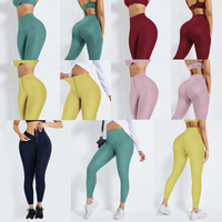 Leggings Deportivos HEXIN con Servicio OEM y ODM, Cintura Alta, Efecto Levanta Glúteos, Diseño con Bolsillos, Leggings Moldeadores de Cintura