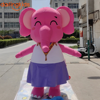 Mascotte animale gonflable lumineuse personnalisée, modèle de personnage sur mesure pour la décoration artistique des centres commerciaux