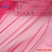 Tissu en maille power tricoté chaîne, 100% Nylon/Polyester, 40 g/m², super doux, léger et respirant, pour robes, avec broderie et teinture, en gros
