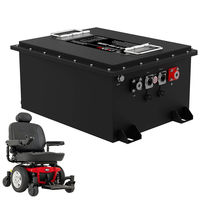 Paket Baterai Lithium Ion 48V 50Ah untuk Kursi Roda Listrik, Tahan Air IP65/IP67, 6000 Siklus, Baterai Lithium LiFePO4 untuk Golf Cart