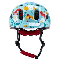 Casque de vélo BMX pour enfants avec coque renforcée, imprimé pieuvre, PC EPS, réglable, pour skateboard et trottinette