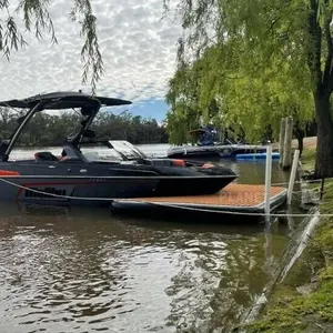 Plataforma de muelle para Jet Ski inflable, plataforma flotante en forma de V para yate marino, barato