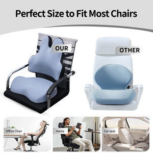 <span class=keywords><strong>Respaldo</strong></span> ortopédico relleno de espuma viscoelástica, soporte Lumbar <span class=keywords><strong>para</strong></span> asiento de coche, cojín de alivio de presión <span class=keywords><strong>para</strong></span> el dolor de espalda - Product Image 3
