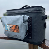 Sac étanche en TPU de 3 L avec sangle réglable, compartiments spacieux, pochette de protection pour appareil photo et équipement de pêche, sac à main imperméable
