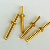 Connecteur/Embout en laiton tourné sur tour CNC personnalisé, broche/prise solide mâle/femelle pour PCB, norme IP66, taille standard