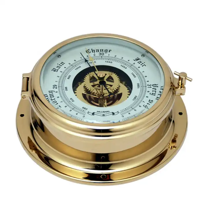 digital brass aneroid barometer pressure gauge