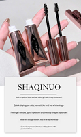 SHAQINUO Gel à sourcils naturel végétalien teinté 3D, séchage rapide, waterproof, longue tenue, résistant à la transpiration, 2-en-1, coiffant et personnalisable