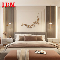 Ensembles de meubles de chambre à coucher modernes de haute qualité IDM, style contemporain 5 étoiles pour hôtels et appartements, fabriqués en panneaux de bois