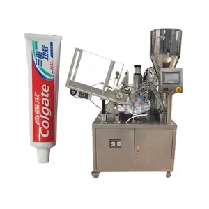 Полуавтоматическое упаковочное оборудование для косметического крема, клей, поршень, пластиковая алюминиевая Мягкая трубка, машина для наполнения и запечатывания крема