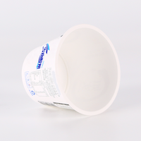 Gobelets en plastique PP écologiques jetables à paroi simple de 7 oz/200 ml personnalisés pour la crème glacée, le pudding, le yaourt