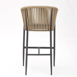 Tabouret haut avec coussin et corde <span class=keywords><strong>Chaise</strong></span> <span class=keywords><strong>de</strong></span> <span class=keywords><strong>bar</strong></span> Design moderne <span class=keywords><strong>de</strong></span> haute qualité Hôtel Bistro Café Terrasse - Product Image 5