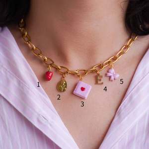 Cadena de Acero Inoxidable Básica para DIY, Chapada en Oro de 18K, con Colgante de Trébol de Cuatro Hojas, Electrochapado al Vacío, Color Oro 18K, a la Moda - Product Image 4