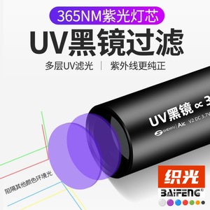 Lámpara de inspección portátil Baifeng UV LED de 365 nm para detección de residuos de alimentos y monedas falsas - Product Image 4