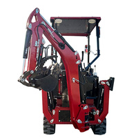TBL15-600 Backhoe Loader Mini Loader Front Loader 4WD Wheel Loader dengan Bantalan Mesin Komponen Tahan Aus Efisiensi Tinggi