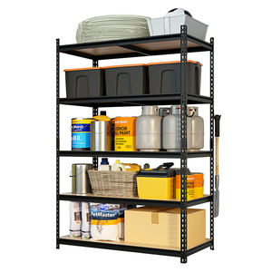 رف تخزين من 5 طبقات، أرفف متاجر التجزئة، رفوف معدنية متينة للمستودعات والمرائب - Product Image 3