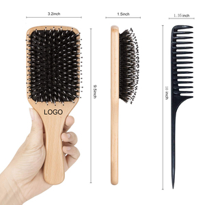 <span class=keywords><strong>Brosse</strong></span> à <span class=keywords><strong>cheveux</strong></span> à pagaie avec poils <span class=keywords><strong>de</strong></span> <span class=keywords><strong>sanglier</strong></span> pour femmes épais bouclés minces longs <span class=keywords><strong>cheveux</strong></span> courts humides ou secs ajoute <span class=keywords><strong>de</strong></span> la brillance et rend les <span class=keywords><strong>cheveux</strong></span> lisses - Product Image 6