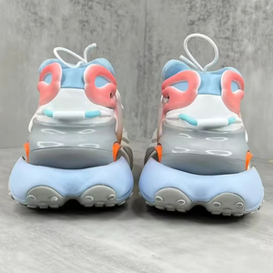 Chaussures de sport tendance de haute qualité en cuir véritable de marque, à lacets, semelle épaisse, maille légère, style running haut de gamme - Product Image 5