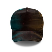 Gorra de Béisbol de Sarga 100% Poliéster con Estampado Completo 3D de Nebulosa Galáctica, de 6 Paneles, Ajustable con Cierre a Presión, Estilo Trucker, Casual para Hombre y Mujer