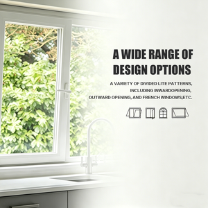 Vendita calda finestra in Pvc a più vetri vetro isolante Upvc cornici finestra a battente prezzo - Product Image 5