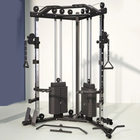 Popular Máquina de Cruce de Poleas para Gimnasio Máquina Smith Comercial Equipo de Fitness Jaula de Potencia Pórtico de Pájaro Entrenador Funcional para el Hogar