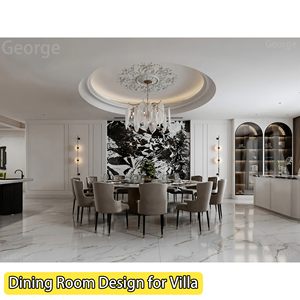 Phong cách sang trọng hiện đại tùy chỉnh thiết kế nội thất nhà <span class=keywords><strong>3D</strong></span> Rendering cho toàn bộ nhà Dịch vụ thiết kế nội thất một cửa - Product Image 3