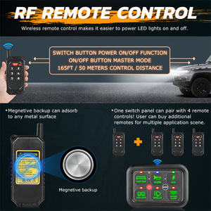 Panneau de commutation 12V, panneau de commutation 6 gang, panneau de commutation à commande par application, panneau de commutation automobile avec relais, autres accessoires d'éclairage automobile - Product Image 6