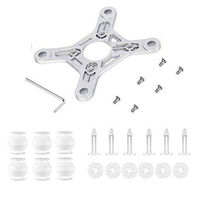 DF Wholesale Drone Accessories 3 in 1 for Dji Phantom 3 Repair Parts Camera Gimbal Mount Plate&6Pcs Rubber Damping