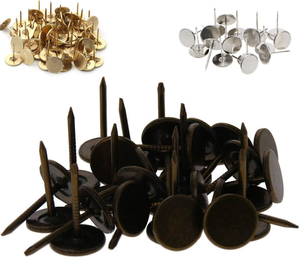 Tack Polegar Pinos Empurre Plana Prata Cabeça Chata Unhas estofos Decoração Móveis <span class=keywords><strong>Tacks</strong></span> Estofos Prata Pushpin <span class=keywords><strong>Tacks</strong></span> Polegar - Product Image 4