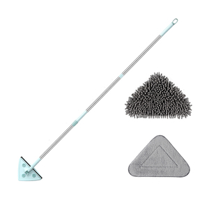 Household cleaning tool accessories triangle mop floor window mop with adjustment handle